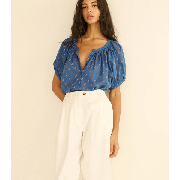 Doen June Top in Eartha Paisley | Blouses | Coveti, view 3