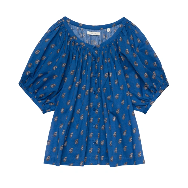 June Top in Eartha Paisley