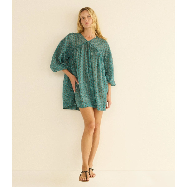 Doen Juniper Tunic in Alba Paisley | Blouses | Coveti, view 3