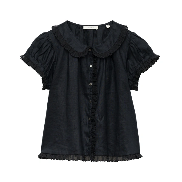 Doen Karina Top in Black | Blouses | Coveti