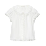 Doen Karina Top in Salt | Blouses | Coveti
