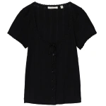 Doen Lara Tee in Black | T-Shirts | Coveti