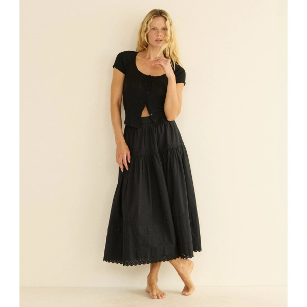 Doen Lara Tee in Black | T-Shirts | Coveti, view 5