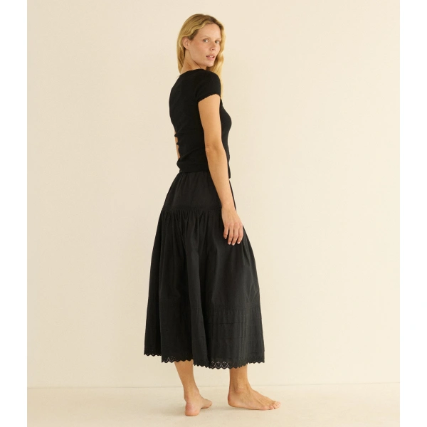 Doen Lara Tee in Black | T-Shirts | Coveti, view 6