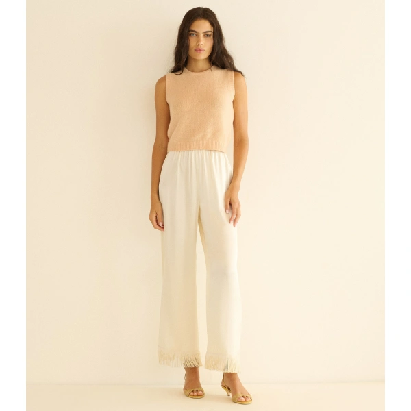 Doen Lavon Fringe Pant in Candlelight | Pants | Coveti, view 6