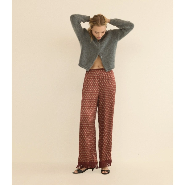 Doen Lavon Fringe Pant in San Sebastian Foulard | Pants | Coveti, view 5