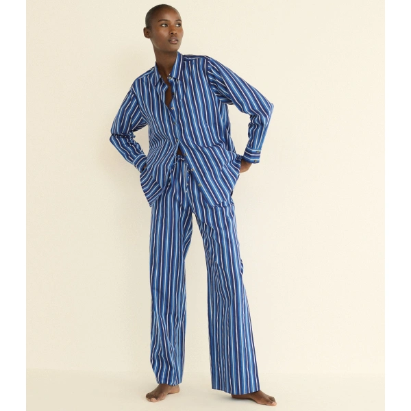 Doen Lavona Drawstring Pant in Marceau Stripe | Pyjamas | Coveti, view 2