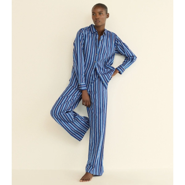 Doen Lavona Drawstring Pant in Marceau Stripe | Pyjamas | Coveti, view 3