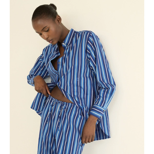 Doen Lavona Drawstring Pant in Marceau Stripe | Pyjamas | Coveti, view 6