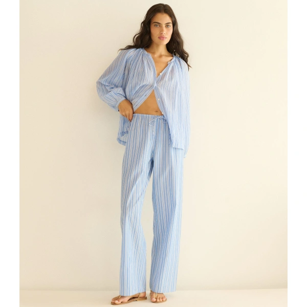 Doen Lavona Drawstring Pant in Salerno Stripe | Pants | Coveti, view 5