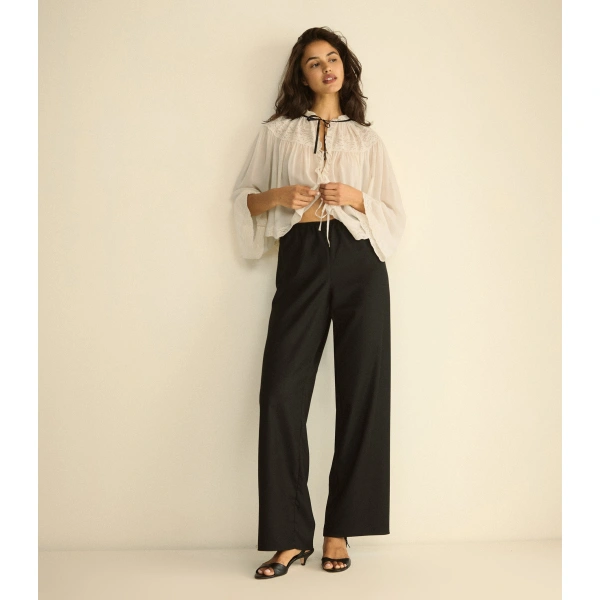Doen Lavona Pant in Black | Pants | Coveti, view 2
