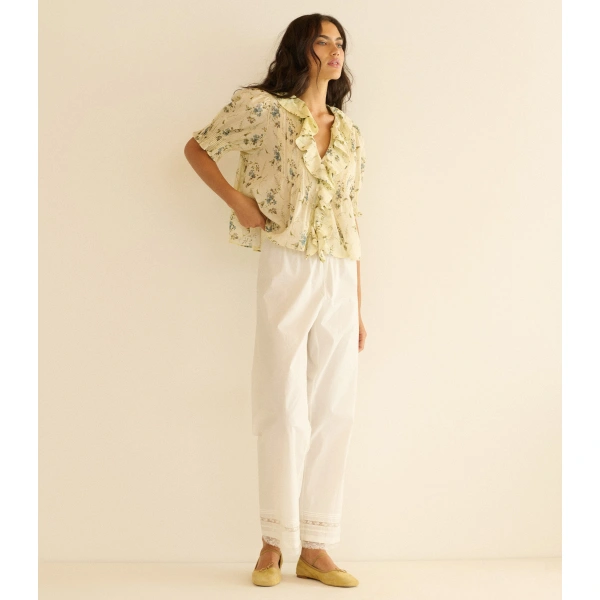Doen Lavona Pant in Powder | Pants | Coveti, view 2