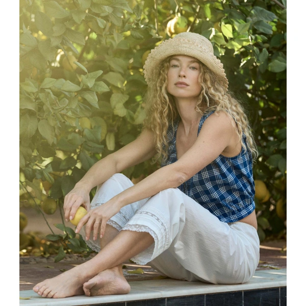 Doen Lavona Pant in Powder | Pants | Coveti, view 6