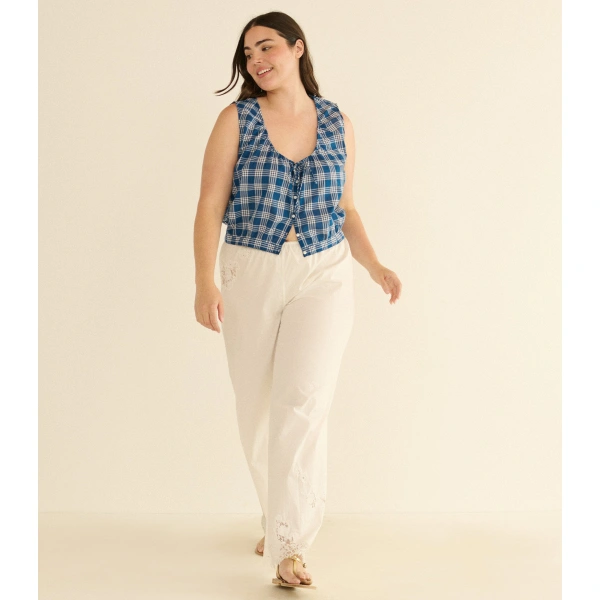 Doen Lavona Pant in Salt | Pants | Coveti, view 6