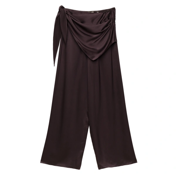 Doen Lavona Scarf Pant in Equestrian Brown | Pants | Coveti