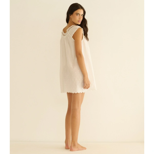 Doen Lelia Nightgown in Salt | Loungewear | Coveti, view 5