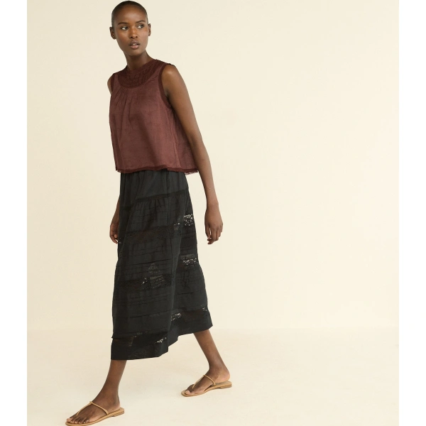 Doen Liletta Top in Dahlia | Blouses | Coveti, view 2