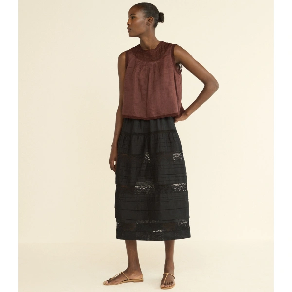 Doen Liletta Top in Dahlia | Blouses | Coveti, view 3