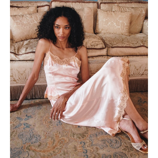 Doen Lise Dress in Nectarine | Midi Dresses | Coveti, view 3