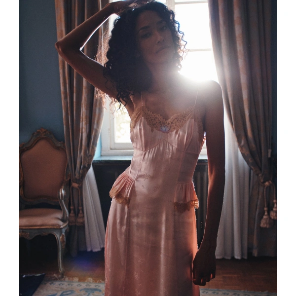 Doen Lise Dress in Nectarine | Midi Dresses | Coveti, view 6