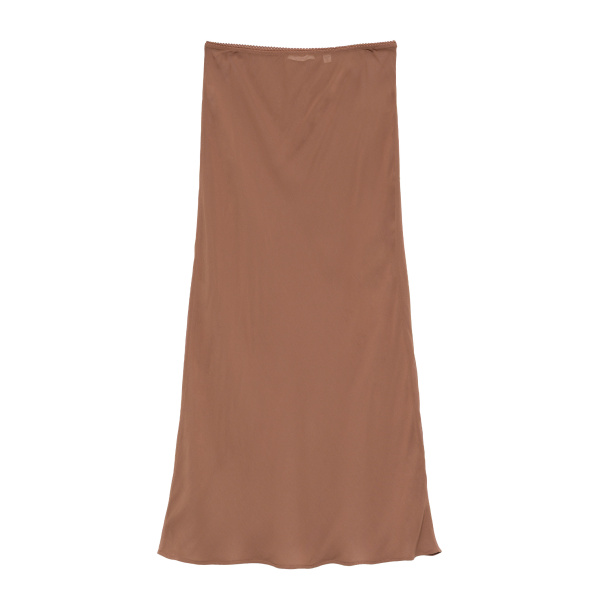 Long Skirt Slip in Carob