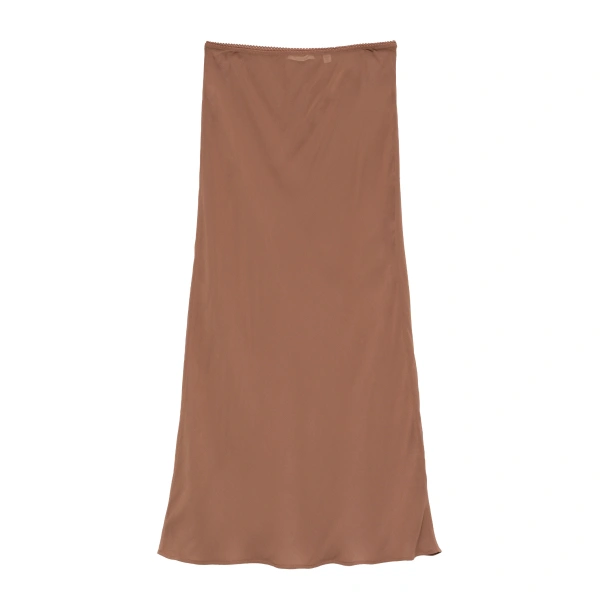 Long Skirt Slip in Carob