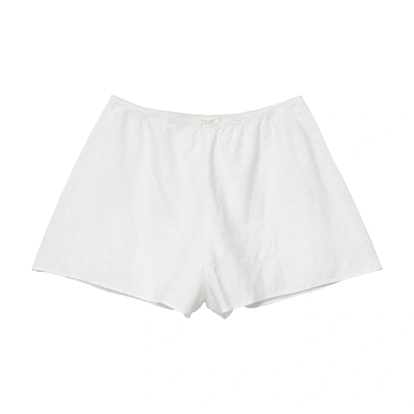 Doen Loren Linen Short in Salt | Shorts | Coveti
