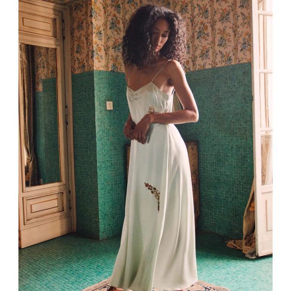 Doen Lorraine Dress in Eucalyptus | Maxi Dresses | Coveti, view 5