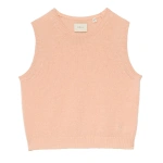 Doen Louden Cashmere Top in Light Peach Sorbet | Sweaters | Coveti