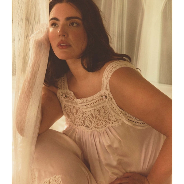 Doen Luciane Dress in Powder Rose | Maxi Dresses | Coveti, view 2