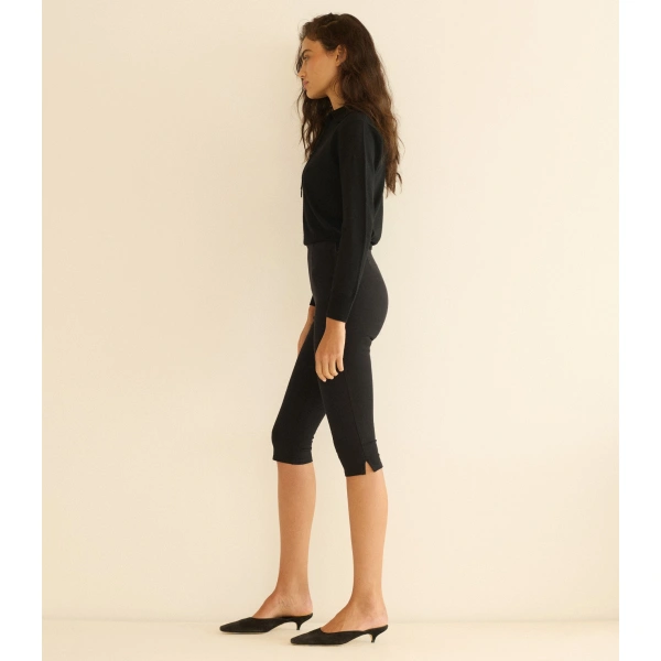 Doen Lula Capri Pant in Black | Pants | Coveti, view 5