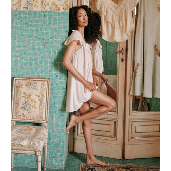 Doen Maevie Dress in Rosebud | Midi Dresses | Coveti, view 2