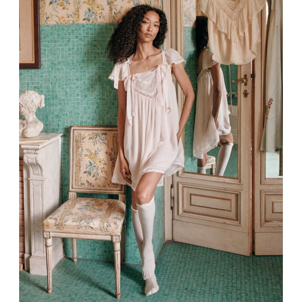 Doen Maevie Dress in Rosebud | Midi Dresses | Coveti, view 4