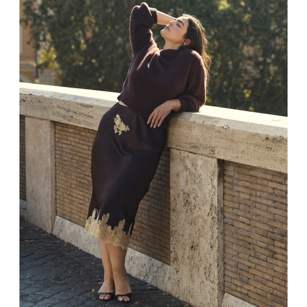 Doen Maire Sweater in Red Umber | Sweaters | Coveti, view 2