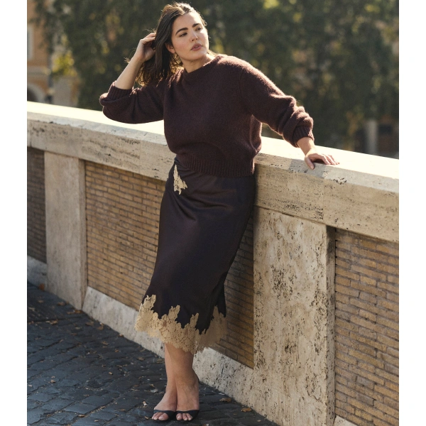 Doen Maire Sweater in Red Umber | Sweaters | Coveti, view 3