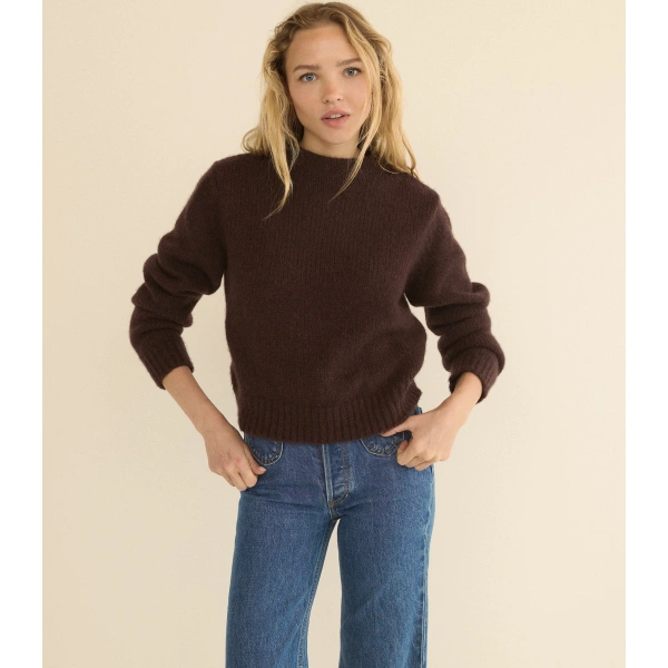 Doen Maire Sweater in Red Umber | Sweaters | Coveti, view 4