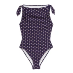 Doen Malta Maillot in Navy Cadiz Foulard | Swimsuits | Coveti