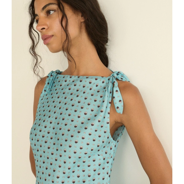Doen Maltina Dress in Lérins Foulard | Mini Dresses | Coveti, view 3