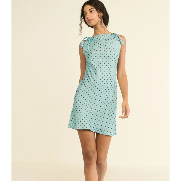 Doen Maltina Dress in Lérins Foulard | Mini Dresses | Coveti, view 6