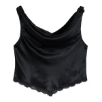 Doen Manon Top in Black | Blouses | Coveti