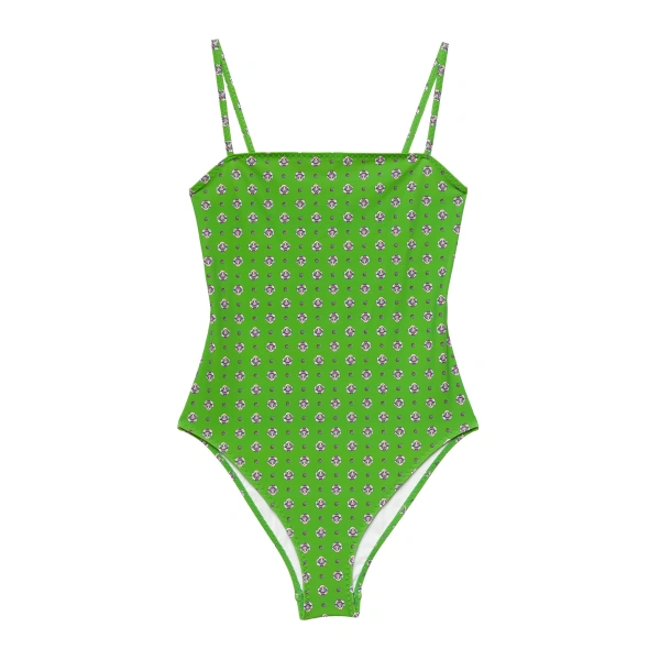 Marbella Maillot in Vert Cadiz Foulard