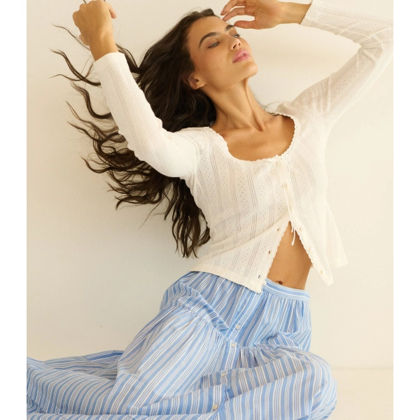 Doen Marceline Skirt in Salerno Stripe | Midi Skirts | Coveti, view 5