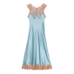Doen Marcelle Dress in Deep Aquamarine | Midi Dresses | Coveti