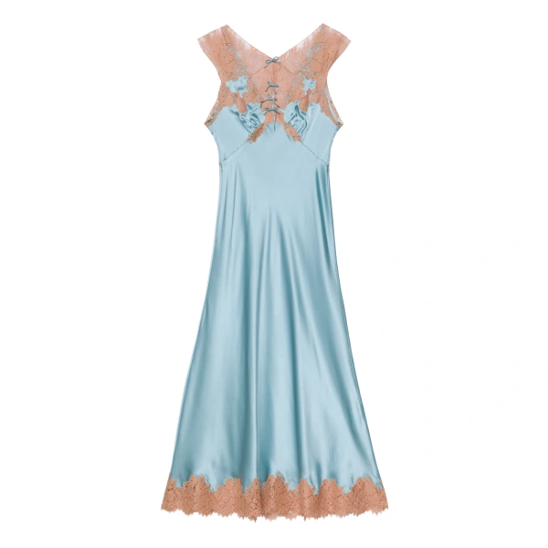 Marcelle Dress in Deep Aquamarine