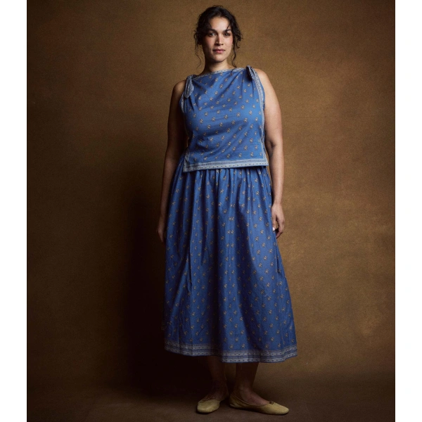 Doen Marciette Skirt in Eartha Paisley | Maxi Skirts | Coveti, view 4