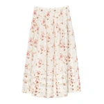 Doen Marie Skirt in Blanc Prairie Rose | Maxi Skirts | Coveti