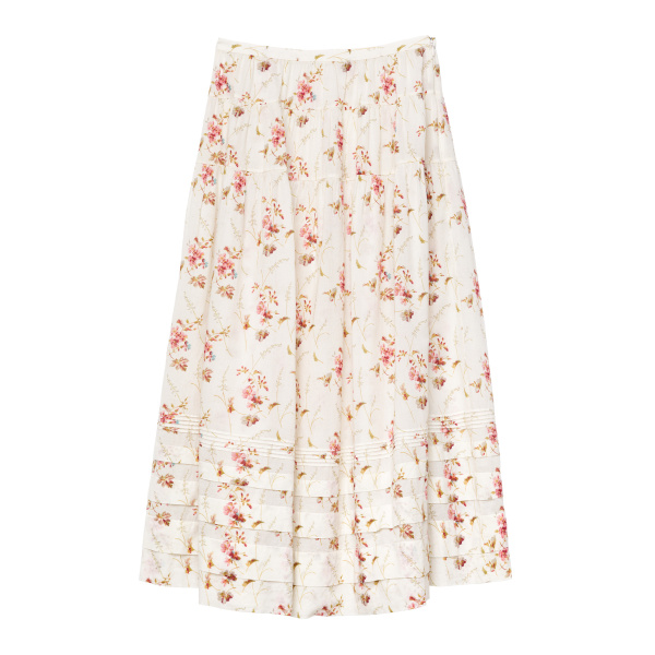 Marie Skirt in Blanc Prairie Rose
