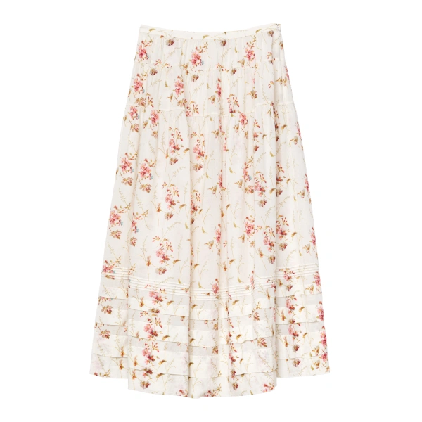 Marie Skirt in Blanc Prairie Rose