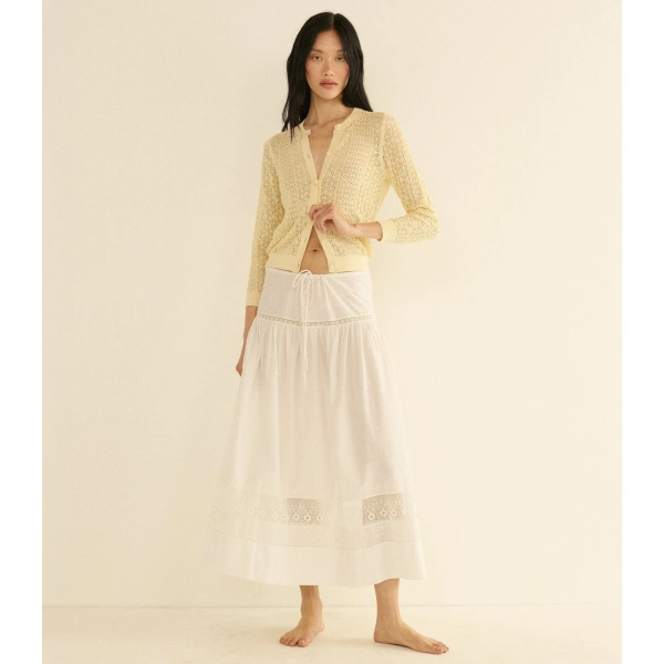 Doen Marise Skirt in Salt | Midi Skirts | Coveti, view 3