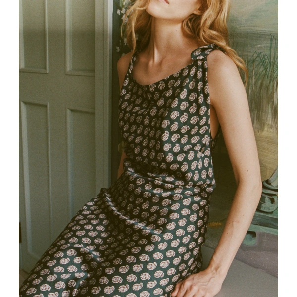 Doen Mariselle Dress in Chaumont Paisley | Midi Dresses | Coveti, view 4